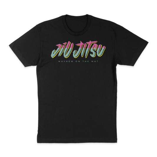 A City Connect - Black t-shirt featuring the word jiu-jitsu.