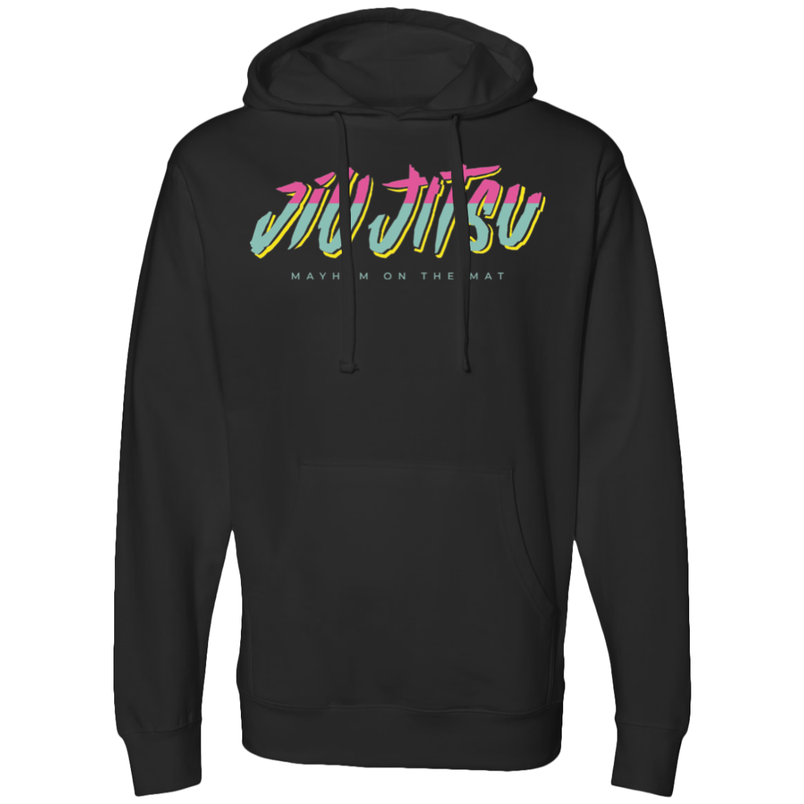 A City Connect - Black hoodie with a colorful sanctuary design on it.
