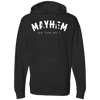 Mayhem on the Rocker - Black Hoodie featuring the Rocker logo. Mastering the mayhem with Jiu Jitsu.